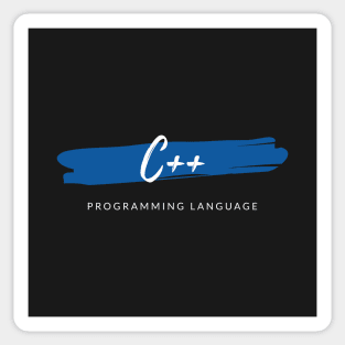 C++ Programing Language Paint Smear Sticker